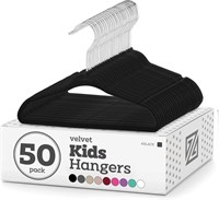 Zober Velvet Kids Hangers - 50pk