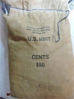 1980 mint bag of $50 Lincoln cents