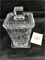Shannon Crystal Square Canister