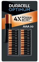 30-Pk Duracell Optimum AAA Batteries with Power
