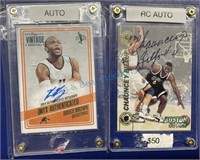 Autographed basketball cards