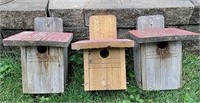3 Handmade Birdhouses