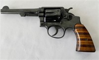 Smith & Wesson 38 CTG Revolver w/ Tooled Leather