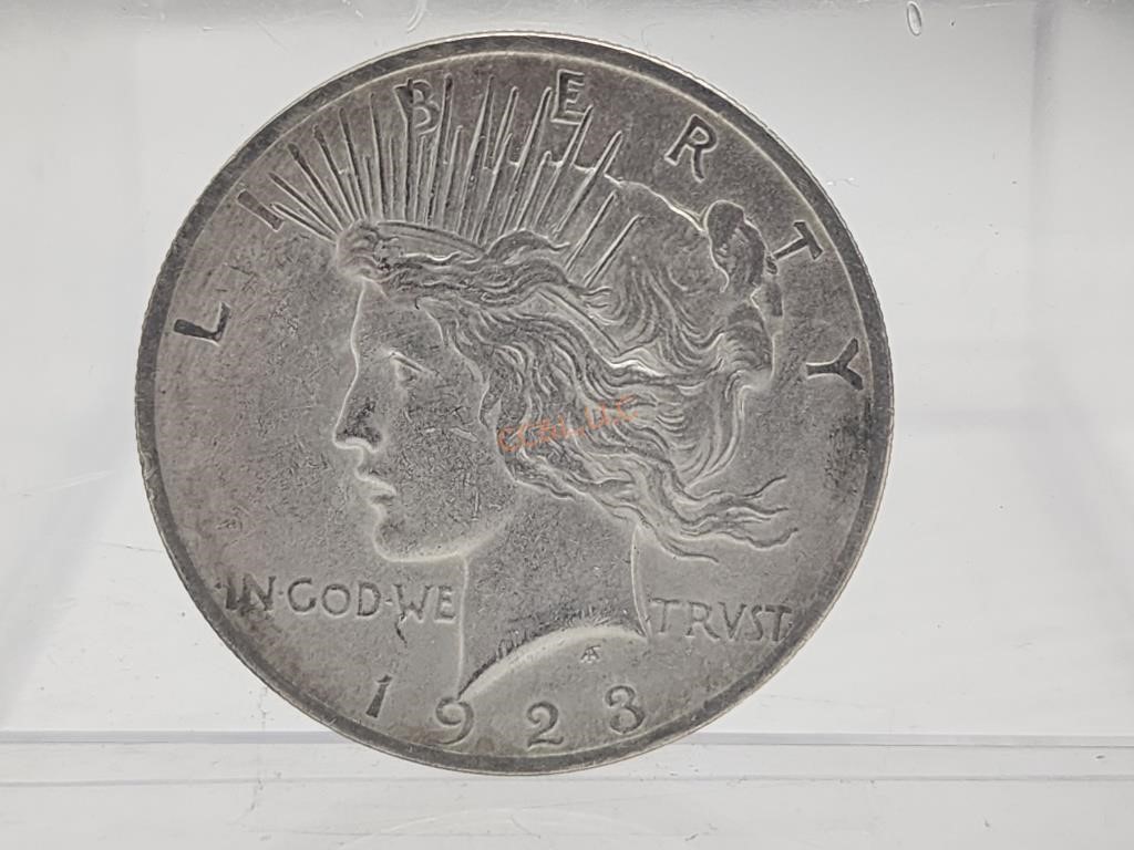 1923 US Peace Dollar 90% Silver Philidelphia Mint