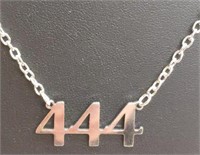 20" necklace with 444 pendant