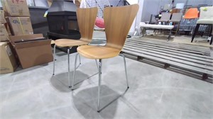 (2) Danish Inspired Dining Chairs