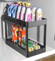 Pack of 2, 2-Tier Stackable Storage Organizers