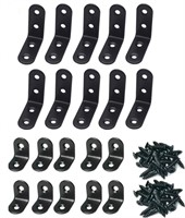 Black L Bracket 40 x40mm & 20x20mm- 10Pcs each