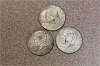 Lot of 3 Kennedy Halves