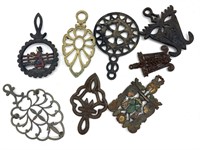 Cast Iron and More Metal Trivets 9” and Smaller