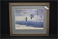 Les C Kouba "Last Flock Cut" Framed Print