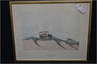 1979 RR Newel "Cape Cod Beach Wagon" Framed Print