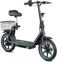 M5 Electric Scooter 14 Tire  500W  25Mph  Basket