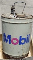 MOBIL METAL GAS CAN