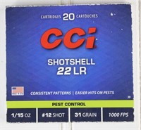 (20) CCI Shotshell 22 LR