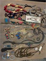 Large grouping of assorted jewelry