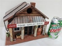 Coca-Cola Fishing Supplies Store Birdhouse