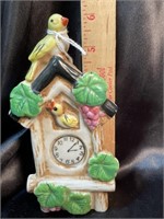 VTG Japan Clock & Bird Wall Pocket