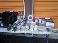 sanding items, lift tape, misc, tote