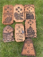 20 Wood Clock Faces