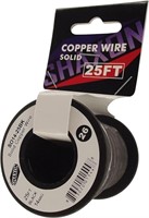 Shaxon SO14-25BK Solid Copper Wire on Spool, 25-Fe