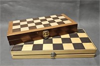Wooden Chess Sets -(2) w/All Pieces