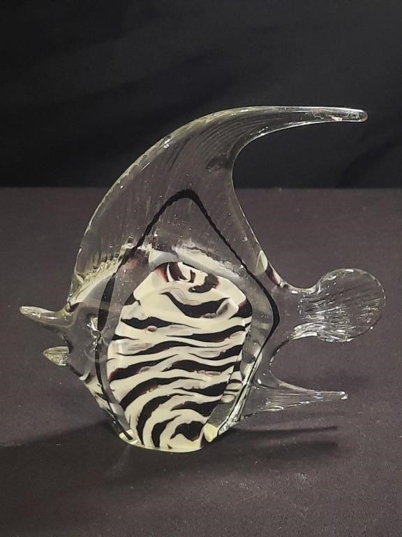 Murano Style Glass Angel Fish