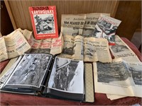1964 Alaska earthquake newspaper and picture lot