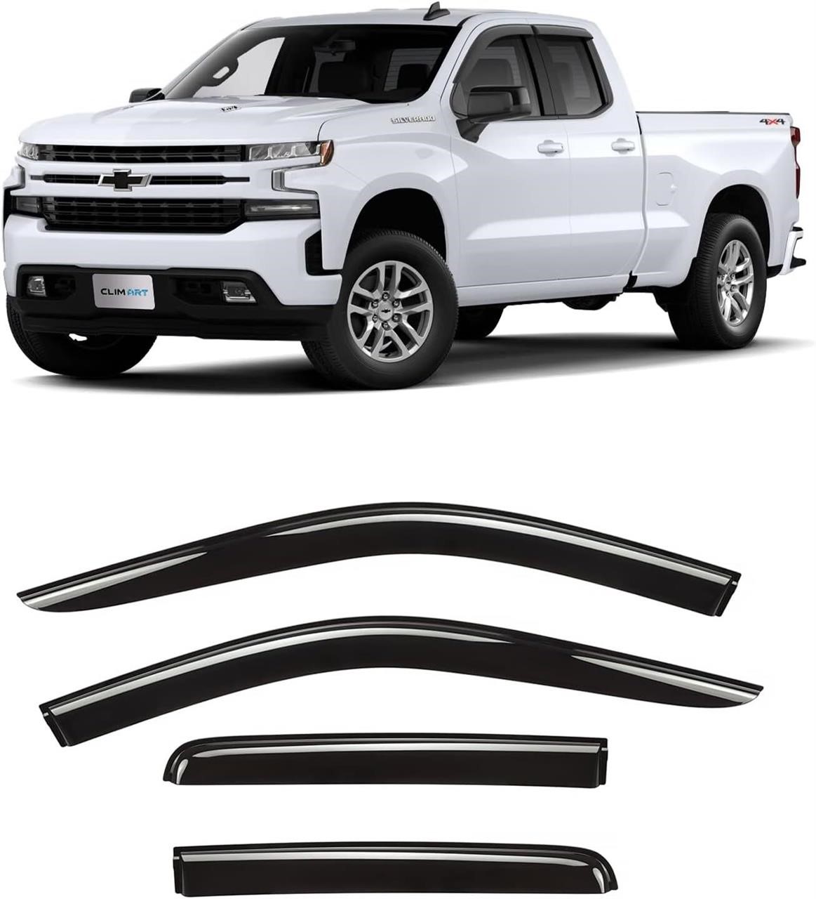 CLIM ART Rain Guards  Chevy Silverado 19-24