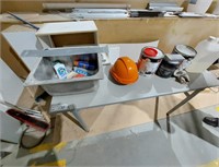Foldaway Side Table & Stainless Steel Sink