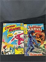 Pair 15 & 25 Cent Captain Marvel  1, 16 Comics