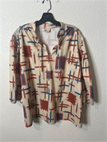 Vintage Polyester Femme Top Shirt