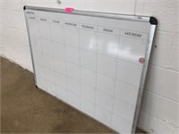 Large Monthly Dry Erase Board