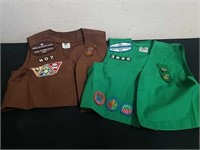 San Francisco Bay Girl Scout vests with patches
