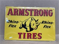 Armstrong rhino tires advertising sign newer