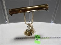 Brass piano lamp with 2 bulbs