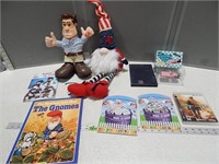 PlayStation game, gnome; egg decorating kits; mini