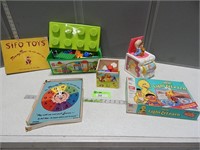 Duplo set, and other assorted vintage toys