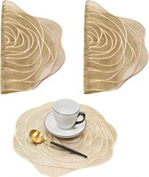 Pressed Metallic Placemats x3