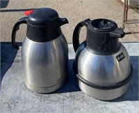 LOT OF 2 PCS THERMAL CARAFE STAINLESS STEEL