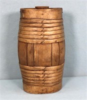 Antique Wooden Stave Flask