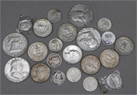 $5 US 90% SILVER INCLUDING: 1917-1960'S DIMES,