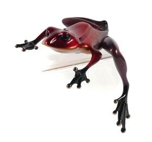 FROGMAN Tim Cotterill Bronze Frog "Cabby"