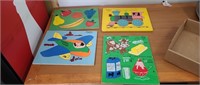Lot of Playskool Puzzle Boards