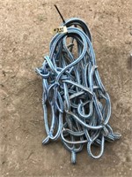 10 Used Rope Horse Halters - Blue