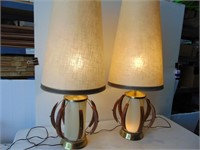 Very Nice 70s Matching Lamps, Shades are Nice but