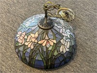 Stained Glass Light Fixture 14.5” x