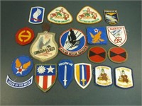 18 Military Patches - Assorted