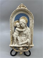 Antique Madonna and Child Plasterware