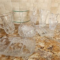 Glass & Crystal Lot w/ Decanter
